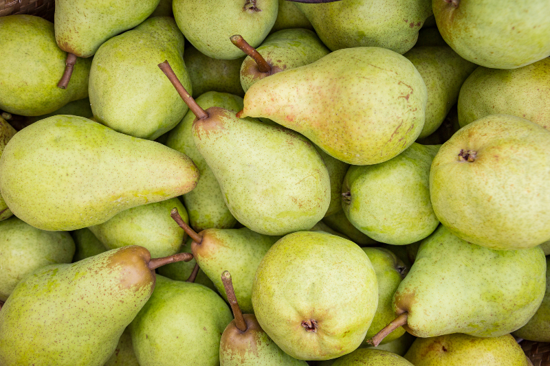 green pears