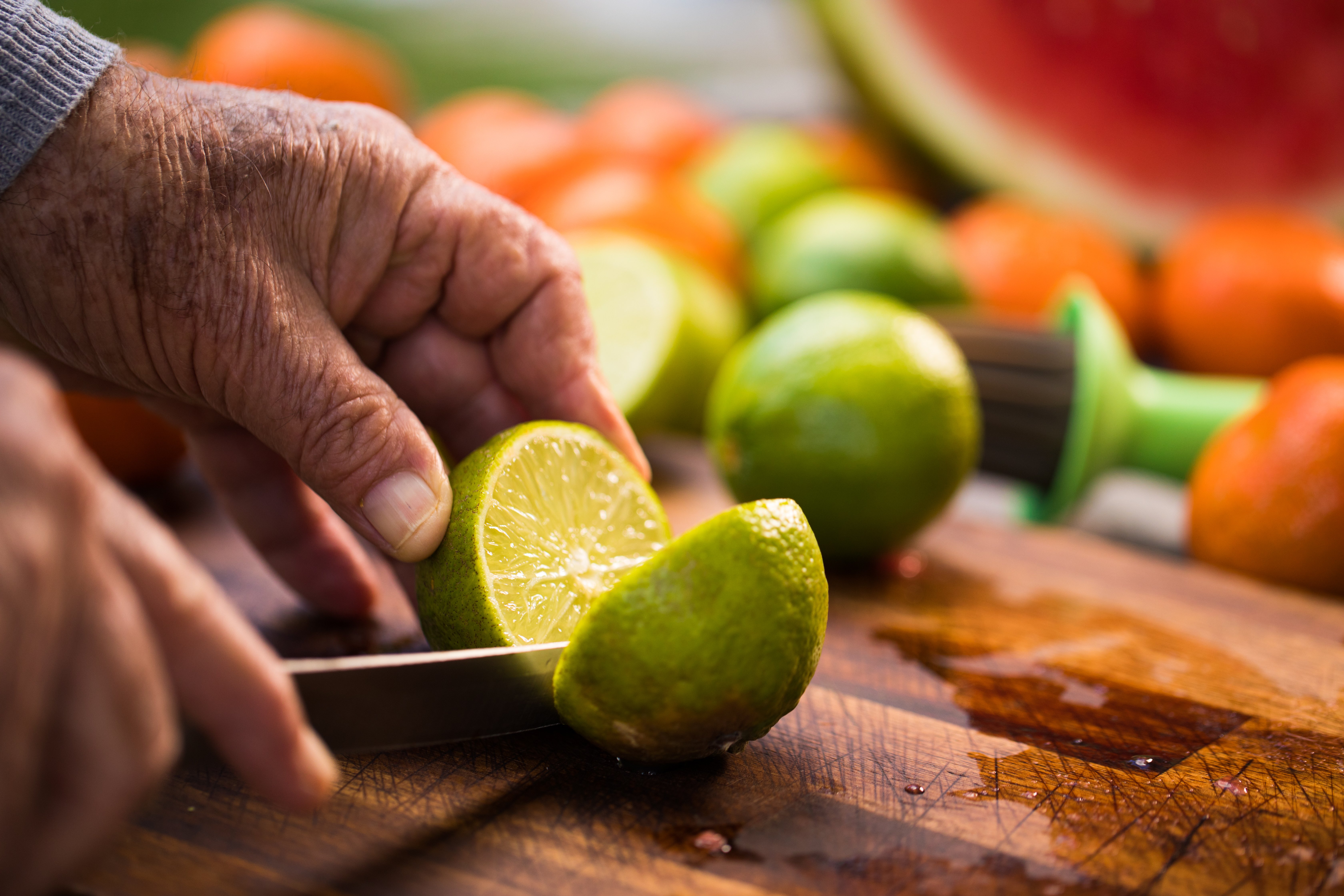 dogs and limes