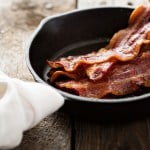 bacon in a skillet