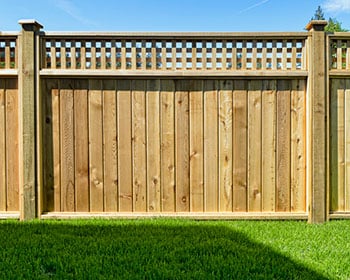 Wooden fence