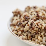 cooked quinoa in a bowl