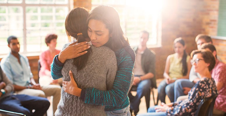 People hugging